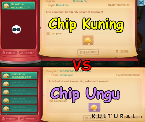 Perbedaan Chip Kuning & Ungu