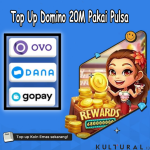 Top Up Domino 20M Pakai Pulsa, DANA, OVO, dan Gopay